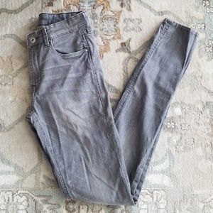 H&M high waist gray denim